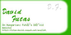 david futas business card